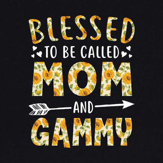 Blessed to Be Called Mom and Gammy Sunflower Christmas by calvinglory04